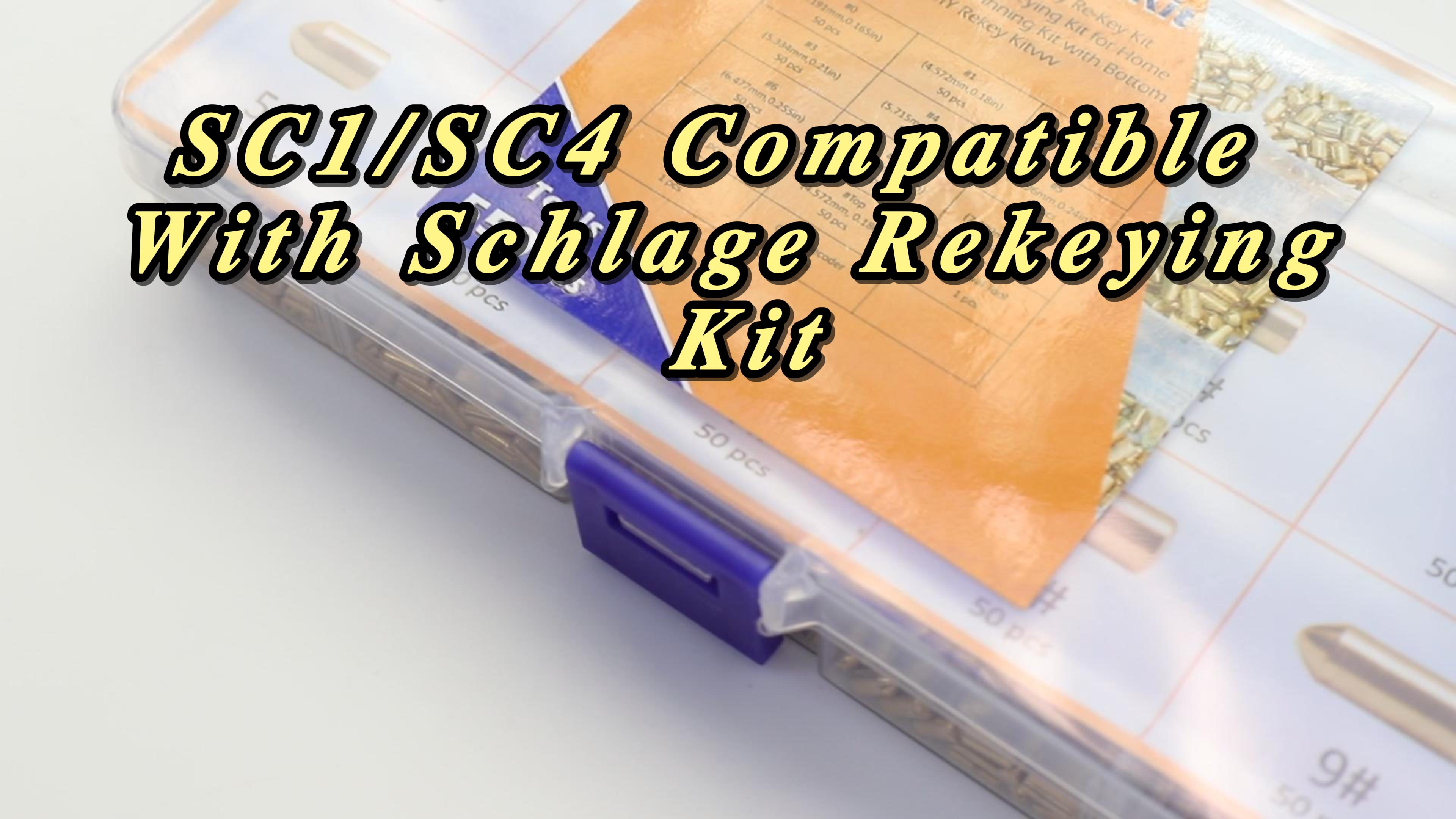 EAORBD SC1/SC4 Keyway Re-Key Kit Compatible with Schlage Rekeying
